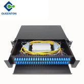 Drawer Type ODF 48 Core Fiber Optic Distribution Frame Box With Splice Cassette SC/UPC